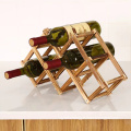 Reusable Natural Wood Wine Rack Bamboo Wine Holder